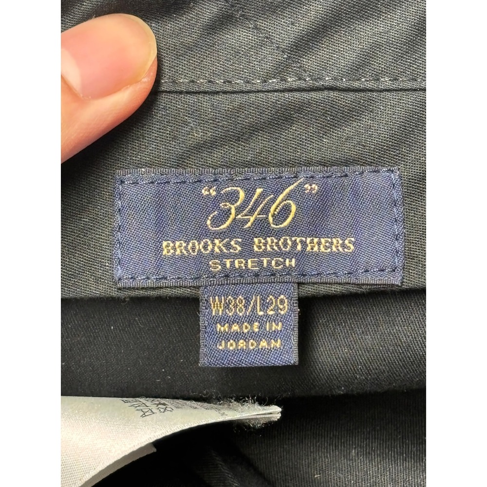 Brooks Brothers 346 Mens Wool Stretch Dress Pants Charcoal Grey W38 L29 73551027 - Picture 3 of 10